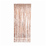 Metallic Foil Curtain Rose Gold