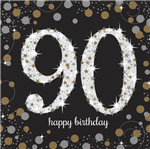 Napkin Celebration 90 BlackGold 16Pk