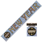 New Years Banner Fringe Foil 144m