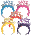 New Years Tiara Glitter Fringed