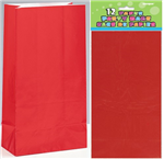 Paper Bags Ruby Red 12 Pack