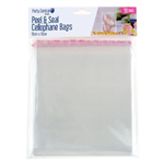 Peel  Seal Cellophane Bags 15cm x 15cm 50PK