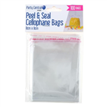 Peel  Seal Cellophane Bags 8cm x 8cm 100PK