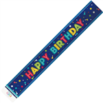 Peppy Happy Birthday Banner Foil 365m