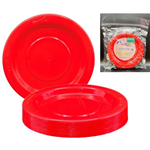 RED ROUND LUNCH PLATE 20PK ALP