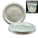 SILVER ROUND DINNER PLATE 20PK ALP
