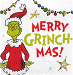 THE GRINCH BEVERAGE NAPKINS 16PK