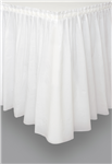 Table Skirt Plastic White