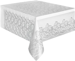 Tablecover Rectangular White Lace