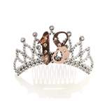 Tiara 18th Rose Gold  Silver