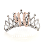 Tiara 40th Rose Gold  Silver