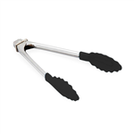 Tongs Mini Stainless Steel Nylon Head Black 18cm