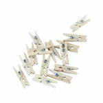 Wooden Pegs 24pk Natural