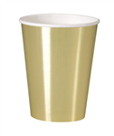 Xmas Paper Gold Cup 12oz 8 pk