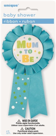 Baby Shower Ribbon Mum To Be Blue