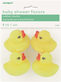 Baby Shower Rubber Ducks 4/ Pack