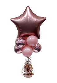 Balloon Arrangement Star Tall Topiary With Foil #124