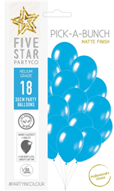 Balloons Matte Blue 30cm 18/ Pack
