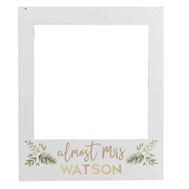 Botanical Hen Party Gold Custom Photo Booth Frame