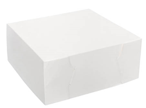 Cake Box White 9x9x4
