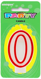 Candle #0 Red Border