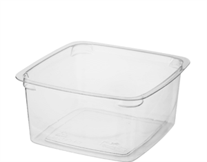 CASTAWAY CLEAR CONTAINER SQUARE 250ML 25/PK
