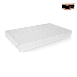CATER BOX LID ONLY RECTANGLE SMALL CLEAR 50/PK 
