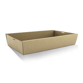 CATER BOX ONLY RECTANGLE LARGE BROWN