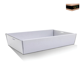 CATER BOX ONLY RECTANGLE LARGE WHITE 50/CTN