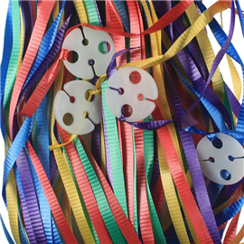 Clipped Ribbons Assorted 25/ Pack