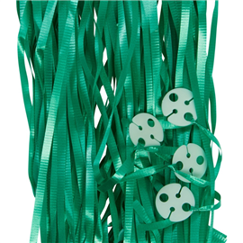 Clipped Ribbons Green 25/ Pack