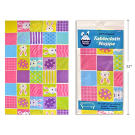 Easter T/cover Plastic Rect 137 x 274cm
