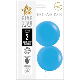 Five Star Balloons Matte Blue 60Cm 2/Pk