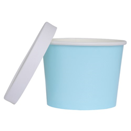 Five Star Paper Luxe Tub W/ Lid Pastel Blue 5/PK