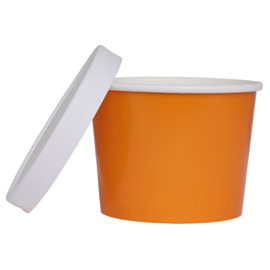 Five Star Paper Luxe Tub W/ Lid Tangerine 5/PK