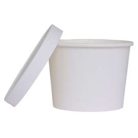 Five Star Paper Luxe Tub W/ Lid White 5/PK