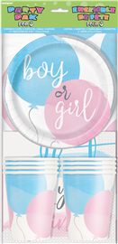 Gender Reveal Party Pack 8/PK