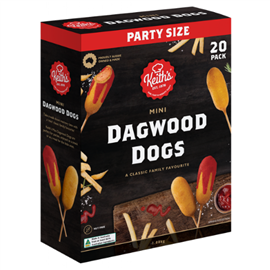 Keiths Dagwood Dogs Mini 1.08kg 20/PK