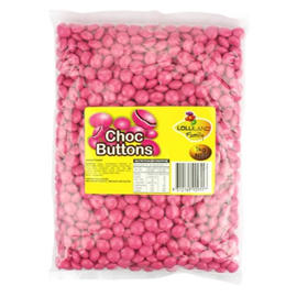 Lolliland Choc Buttons Pink 1kg