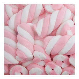 Lolliland Marshmallow Twist Pink & White 800g