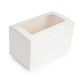 Mondo Window 2 Cup Cake Box Rect 4 X 7 X 4