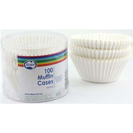 Muffin Cases White 100/ Pack