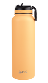 Oasis Insulated Drink Bottle Sports Bottle Neon Orange 1.1L