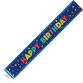 Peppy Happy Birthday Banner Foil 3.65m