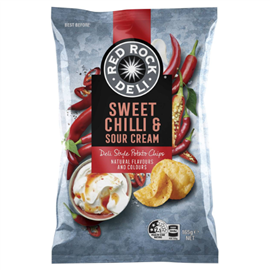 Red Rock Deli Chips Sweet Chilli & Sour Cream 165g