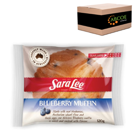 Sara Lee Individually Wrapped Muffins Blueberry 120g 15/Tray