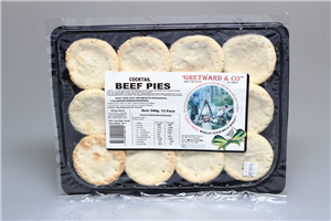 The Pie Factory Cocktail Pies Beef 12/PK