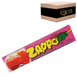 Zappo Sour Strawberry 26g 60/Carton