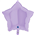 BALLOON FOIL 18 STAR MATTE LILAC UNINFLATED