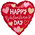 BALLOON FOIL 18 VALENTINES CRAFTY 4370601 UNINFLATED